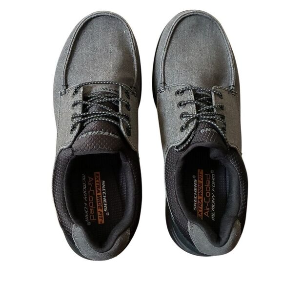 Skechers Men's Black and Gray Sneakers Men’s Size 12 - Picture 11 of 13